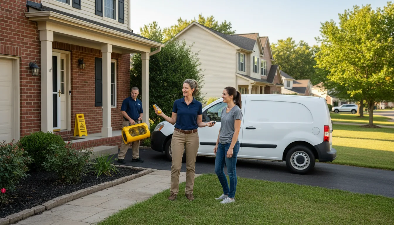 Residential water damage restoration in Albany, LA